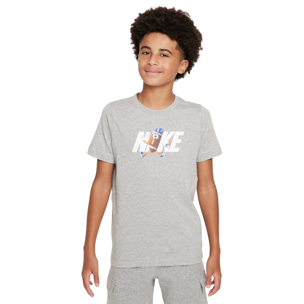 Nike Gray Football Graphic Tee  | Size Small